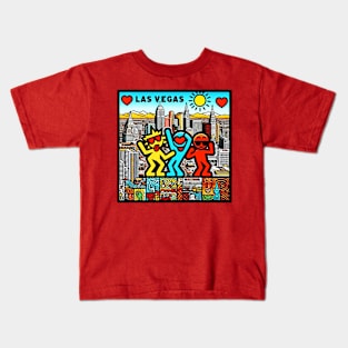 Las Vegas Pop Art Kids T-Shirt